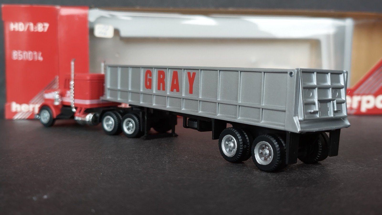 Peterbilt Dump Truck 1:87 Herpa Pol, Verzenden, M, Zo goed als nieuw, Bus of Vrachtwagen