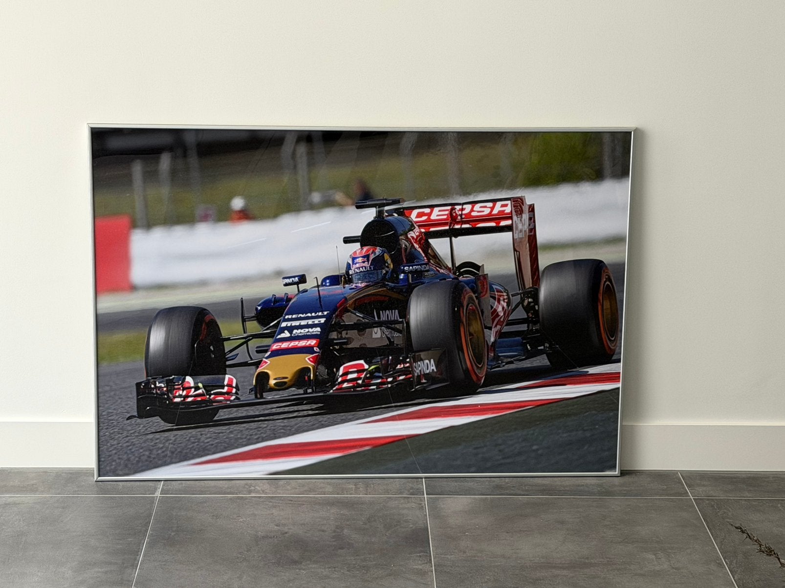 Ingelijste foto Max Verstappen (120x80 cm), Ophalen