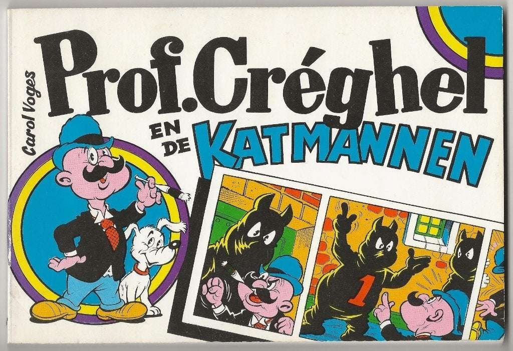 Prof. Créghel en de Katmannen, 1e druk uit 1976, Boeken, Stripboeken, Eén stripboek, Ophalen, Zo goed als nieuw