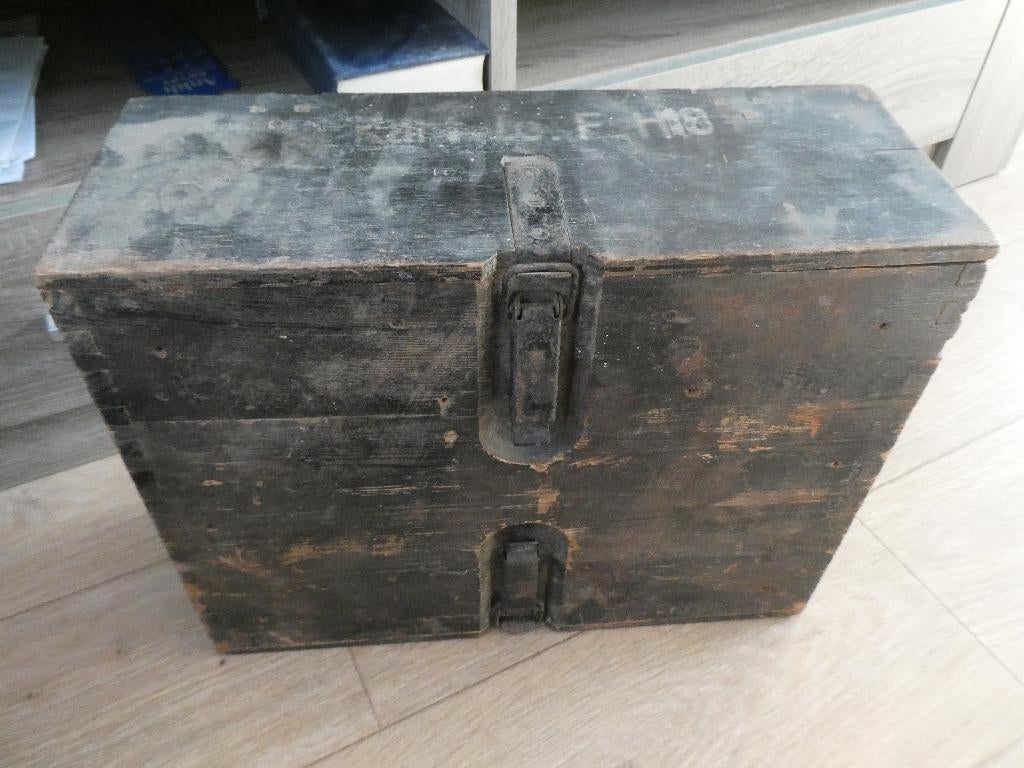 Kist voor Kartuschen Leichte Feldhaubitze 18, Ophalen of Verzenden, Landmacht, Duitsland, Kist of Geocache