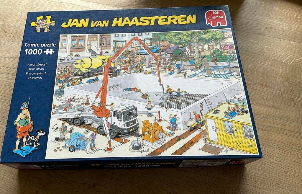 Van Haasteren 1000 stukjes Bijna Klaar? De bouwplaats., Ophalen, 500 t/m 1500 stukjes, Zo goed als nieuw