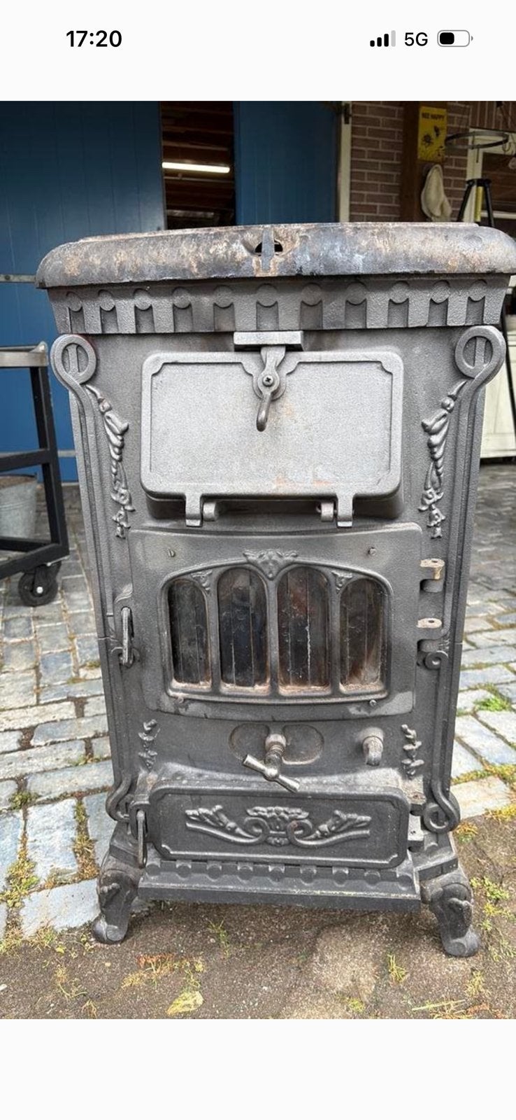 Oude kachel, Huis en Inrichting, Kachels, Ophalen, Zo goed als nieuw, Hout, Houtkachel