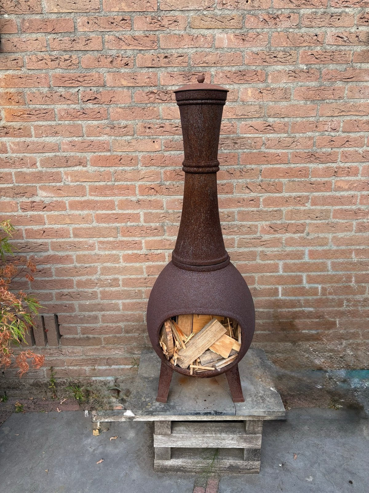 Vuurkorf / Vuurton - Potkachel - GRATIS OPHALEN, Ophalen, Gebruikt, Vuurton