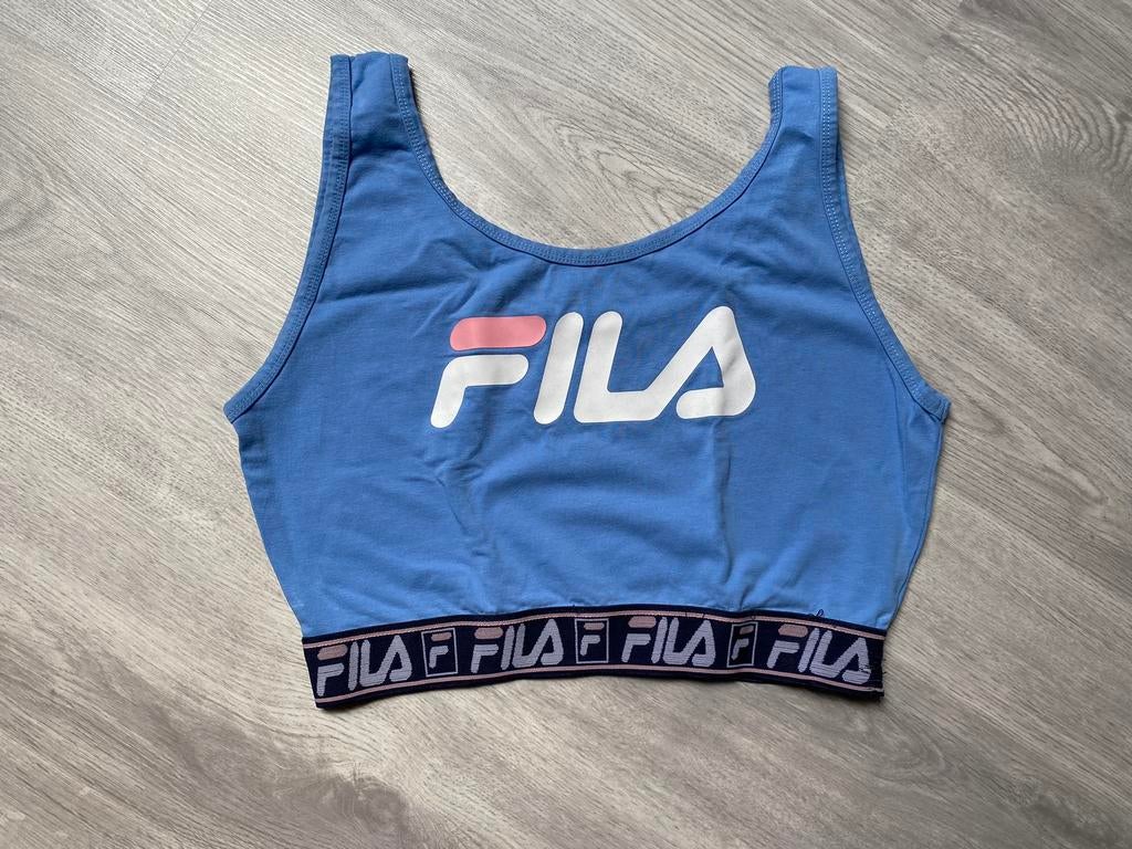 Blauwe sport bh van Fila, Blauw, Maat 42/44 (L), Nieuw, Ophalen of Verzenden