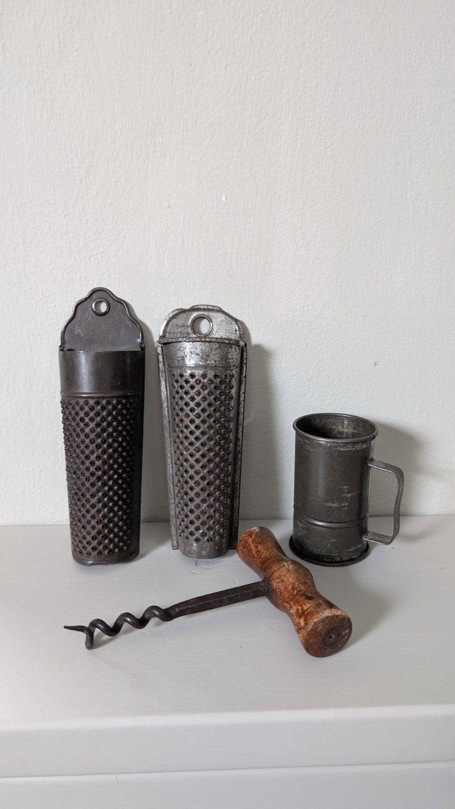 Vintage Keukengerei Set: Raspen, Maatbeker & Kurkentrekker, Ophalen of Verzenden