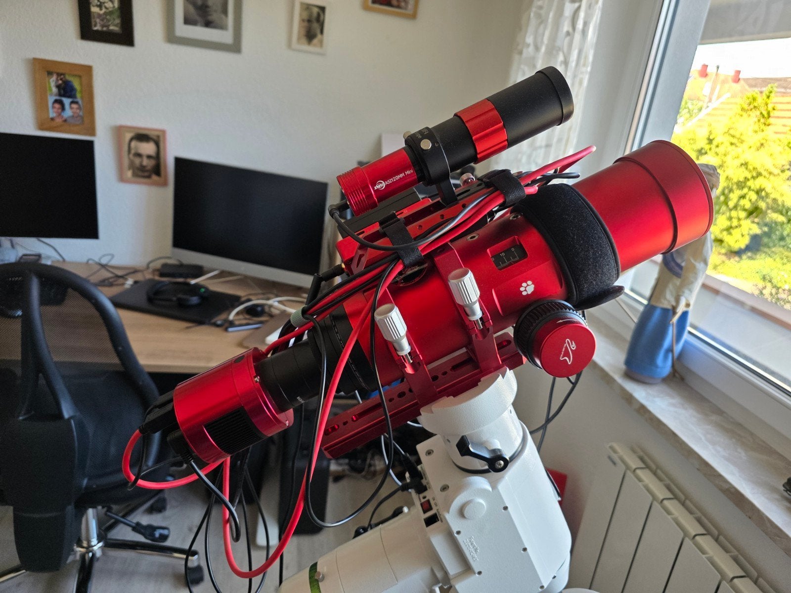 Compl. Astrofotografie Set: William Optics, ZWO, Sky-Watche, Ophalen, 80 tot 200 mm, Met statief, Spiegeltelescoop (reflector)
