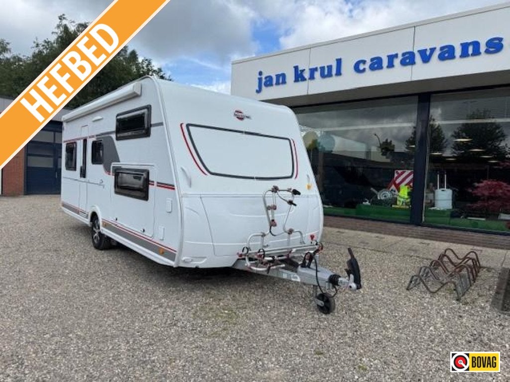 Bürstner Premio Plus 510 TK mover luifel fietsenrek, Caravans en Kamperen, Caravans, Bedrijf, meer dan 6, 1250 - 1500 kg, Treinzit
