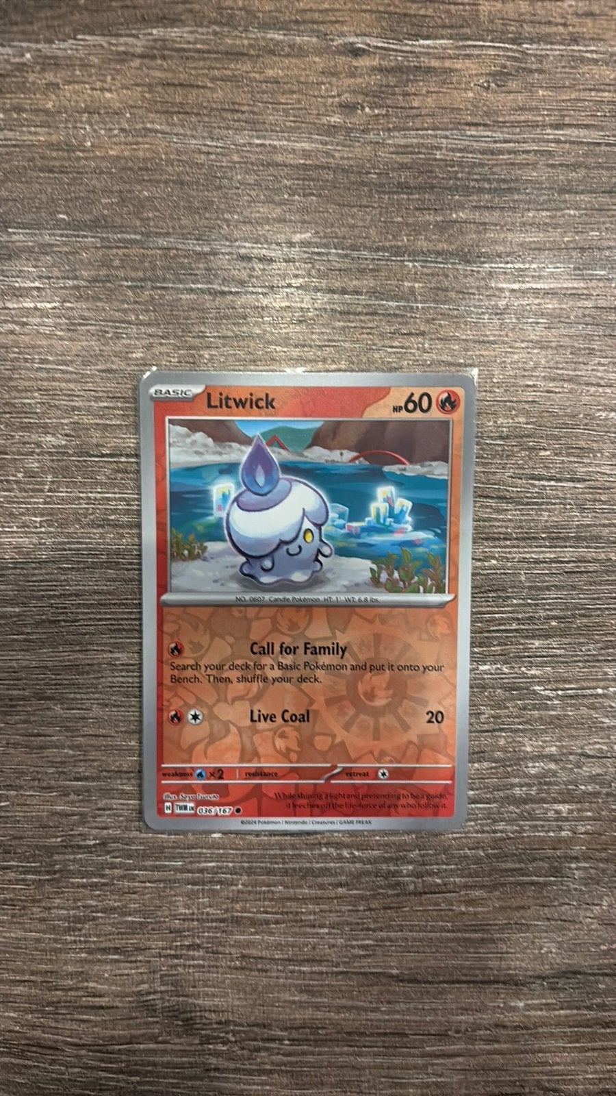 TWM Litwick 036/167 Reverse holo, Ophalen of Verzenden, Zo goed als nieuw