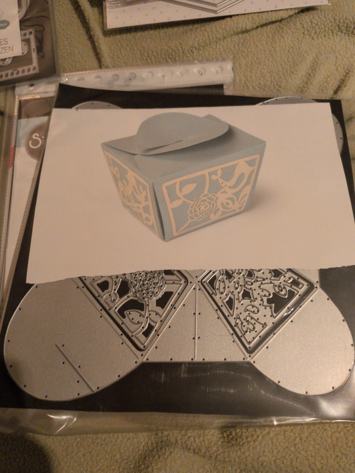 Snijmal voor geschenkdoosje - Sizzix , nieuw, Zilver, Overige thema's, Gereedschap of Toebehoren, Nieuw