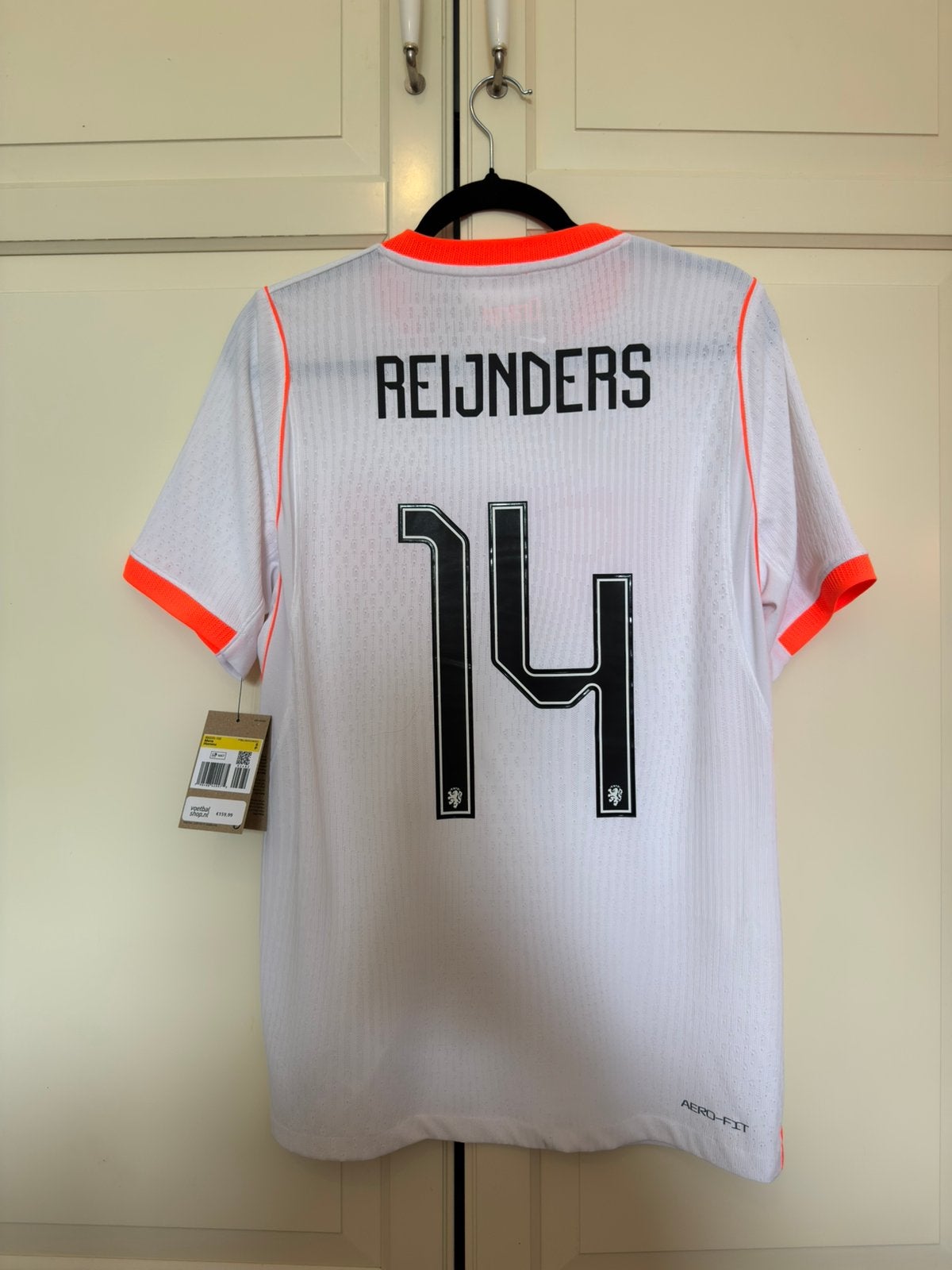 Nederland uitshirt spelersversie Reijnders, Ophalen of Verzenden, Nieuw, Buitenlandse clubs, Shirt