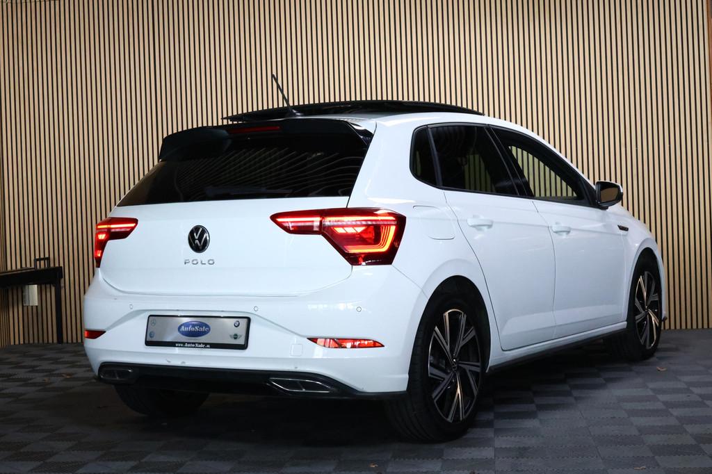 Volkswagen Polo 1.0 TSI R-Line Business AVM DSG CARPLAY ACC, Stof, Gebruikt, Euro 6, Wit