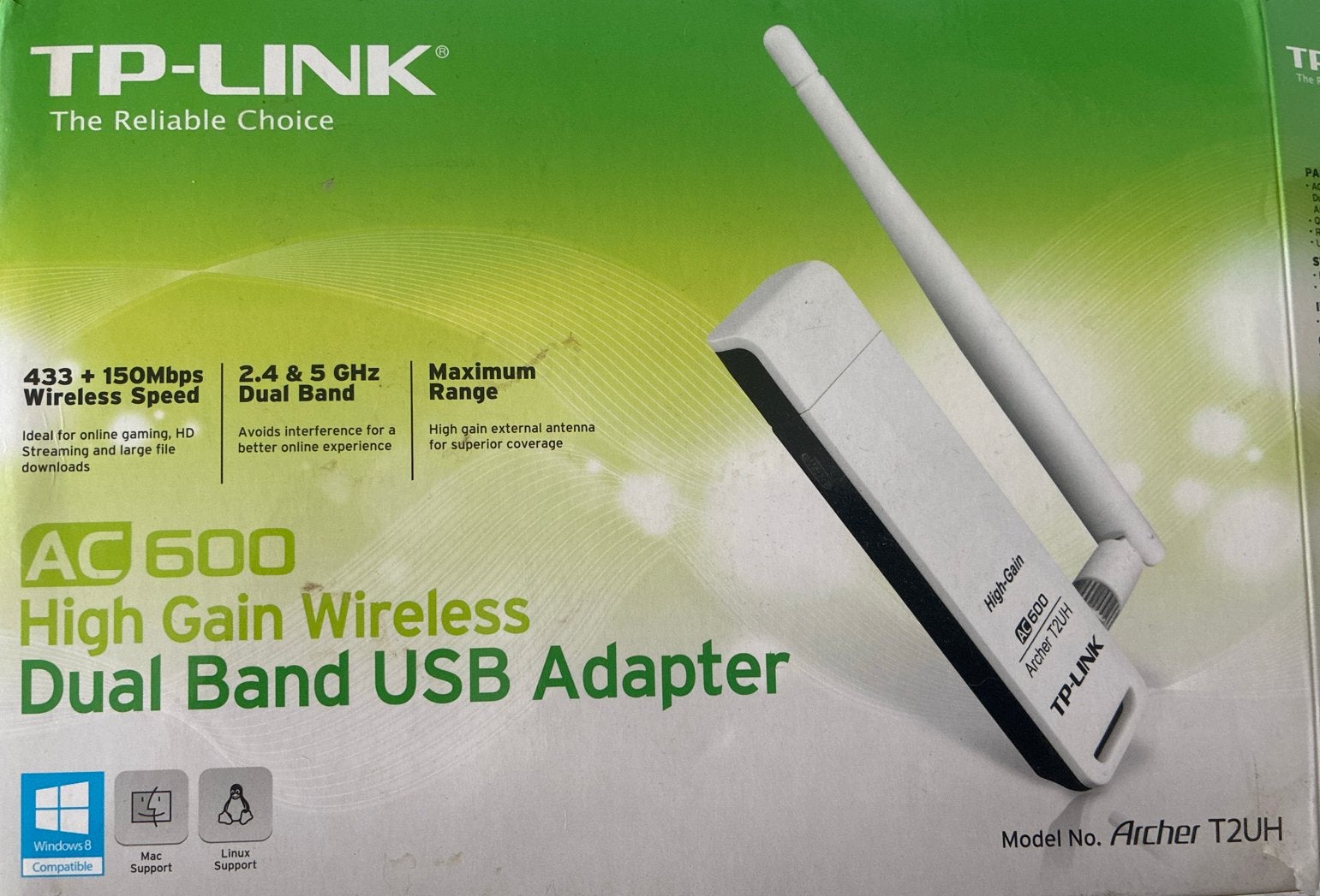 TP-Link AC600 USB Wifi ontvanger, Ophalen of Verzenden, Zo goed als nieuw, Router