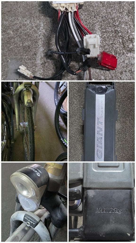 Giant E Bike onderdelen, controller, accu sloten, voorwiel., Fietsen en Brommers, Fietsonderdelen, Ophalen of Verzenden, Gebruikt
