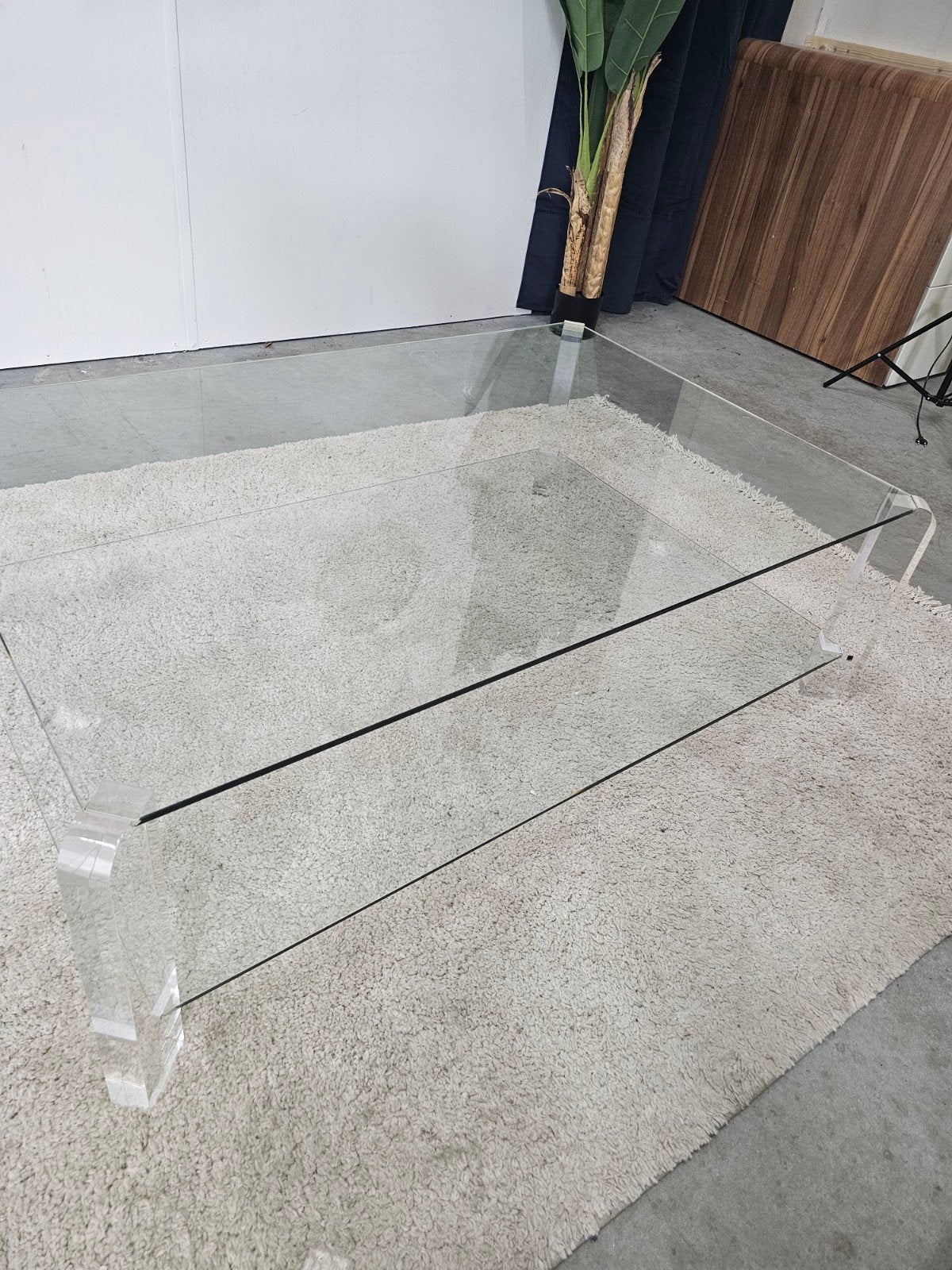Glazen Design Salontafel Bor Design - Nieuwstaat, Huis en Inrichting, Tafels | Salontafels, 100 tot 150 cm, Tweelingenlaan 106