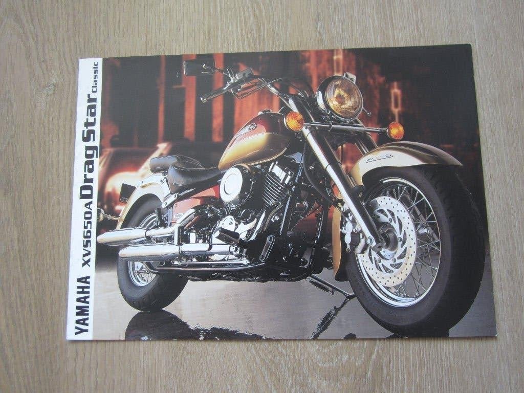 Yamaha Drag Star XVS 650 A Classic brochure folder 1998, Ophalen of Verzenden, Yamaha