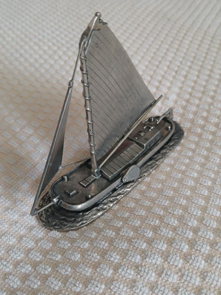 Skutsje Artil Specials Utrecht 94% Tinnen miniatuur 9x10x3cm, Antiek en Kunst, Antiek | Tin, Ophalen of Verzenden