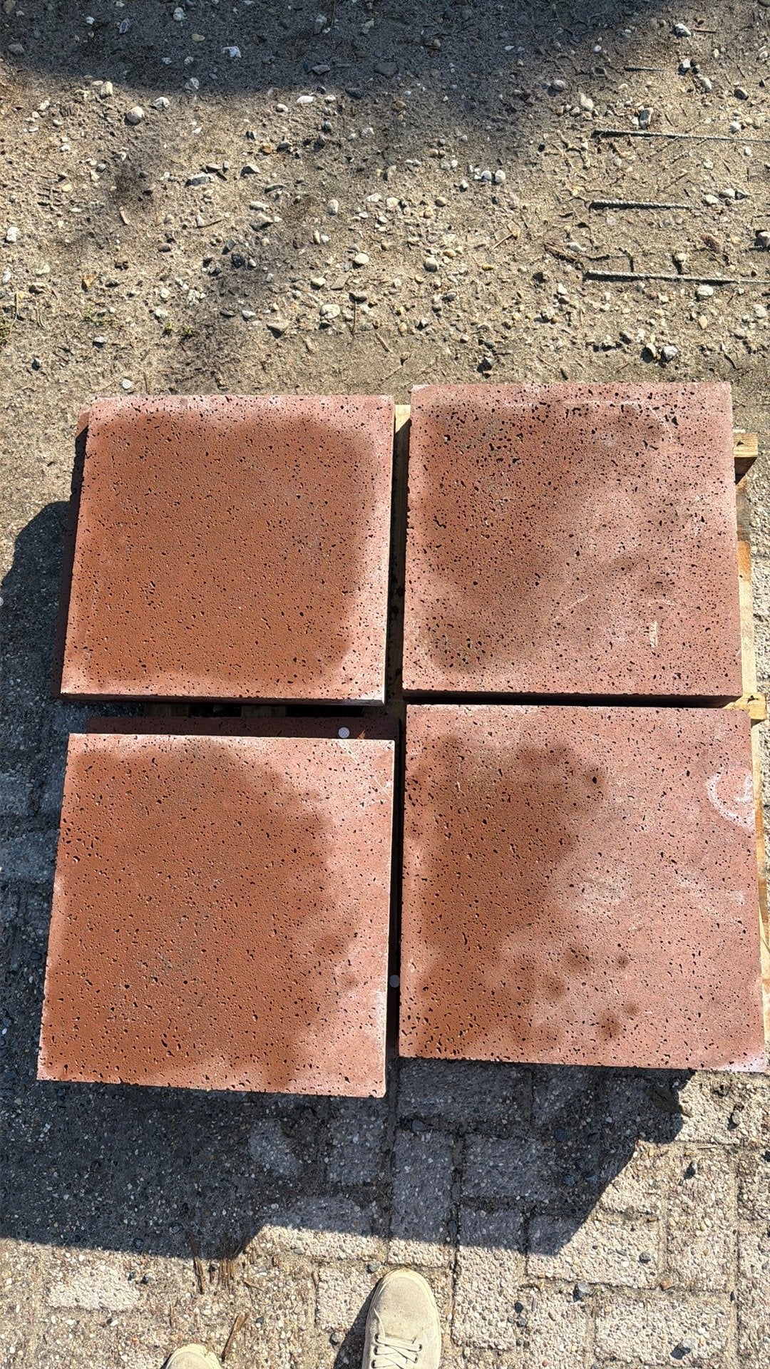 Oud-Hollandse tegel 50x50x5cm roodbruin, Ophalen, Nieuw, Overige materialen