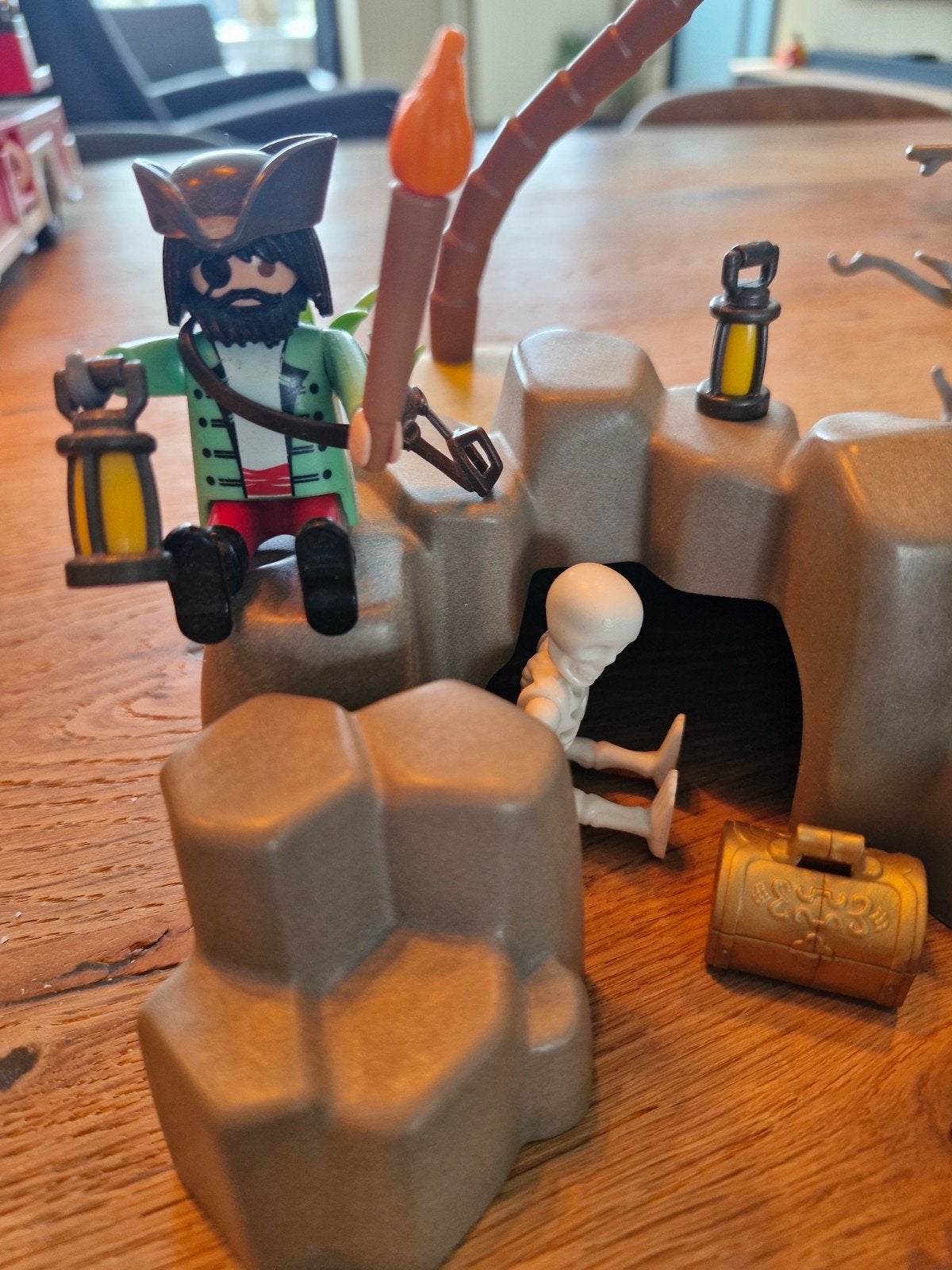 Playmobil Piraten Eiland met accessoires (boekje mist), Ophalen, Pirates, Gebruikt, Complete set