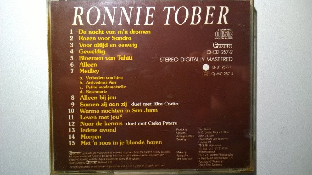 Ronnie Tober - Zilver, Ophalen of Verzenden, Zo goed als nieuw, Pop