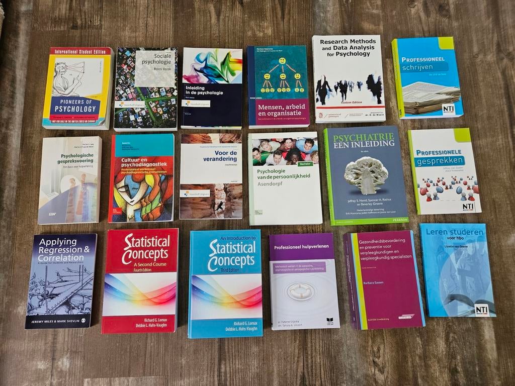 Studieboeken (Toegepaste) Psychologie en Verpleegkunde, Ophalen, Zo goed als nieuw, WO