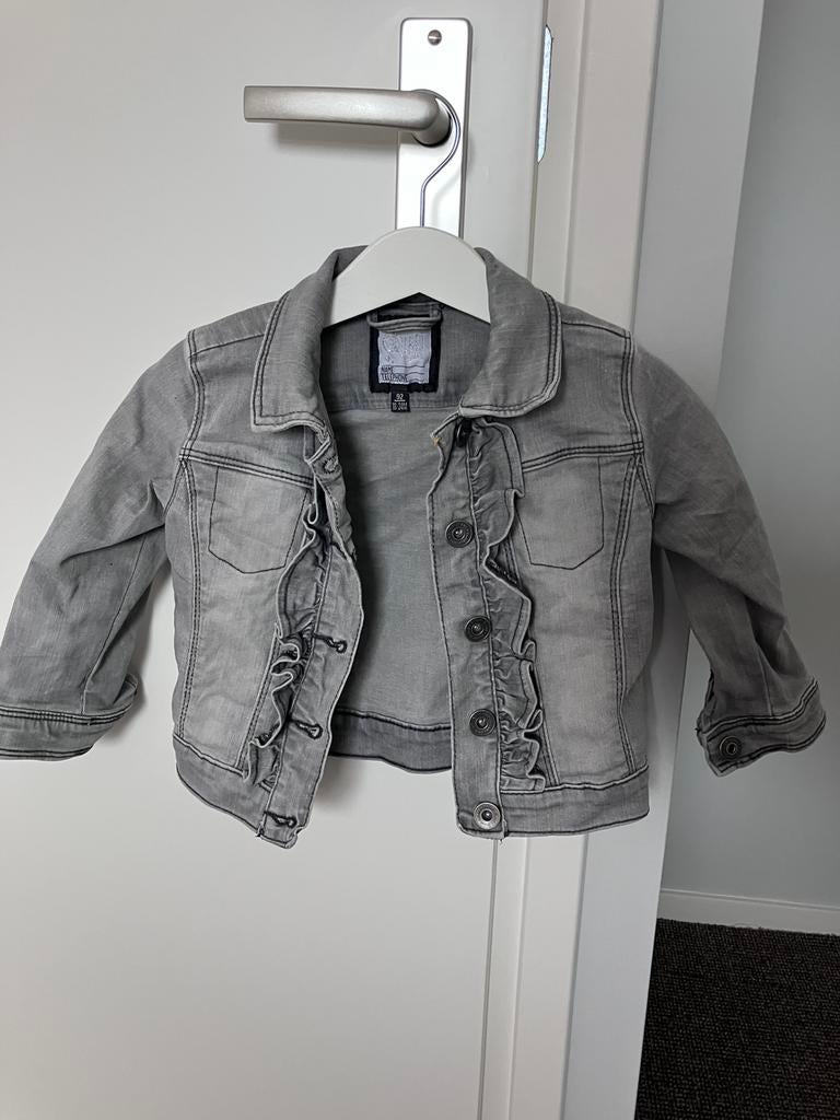 Spijkerjas maat 92, Kinderen en Baby's, Ophalen of Verzenden, Zo goed als nieuw, Meisje, Jas