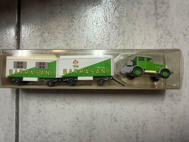 Wiking Circus trekker met 2 aanhangwagens, Overige merken, Gelijkstroom of Wisselstroom, Overige typen, Nieuw