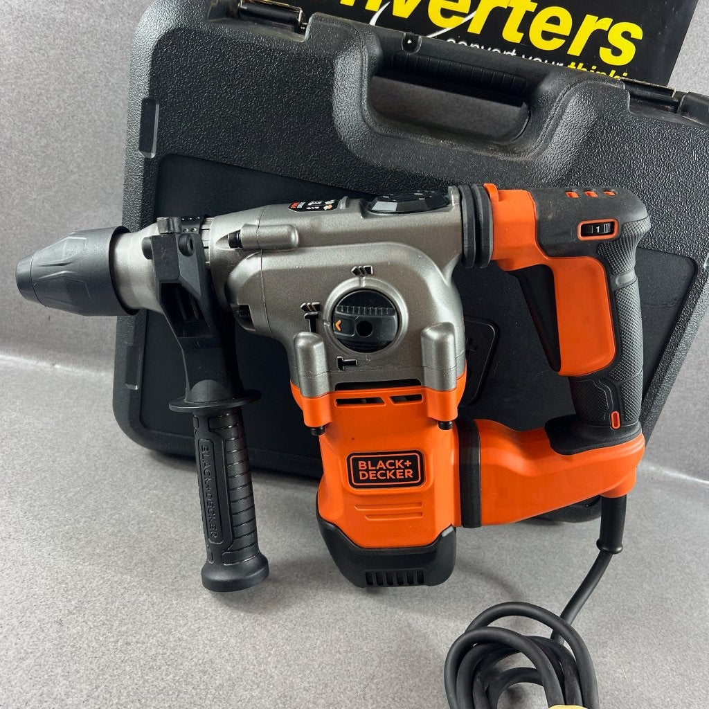 Black&Decker BEHS03 Boorhamer | koffer | 1250W | 417674, Boormachine, Ophalen of Verzenden, Klopboormechanisme, Gebruikt
