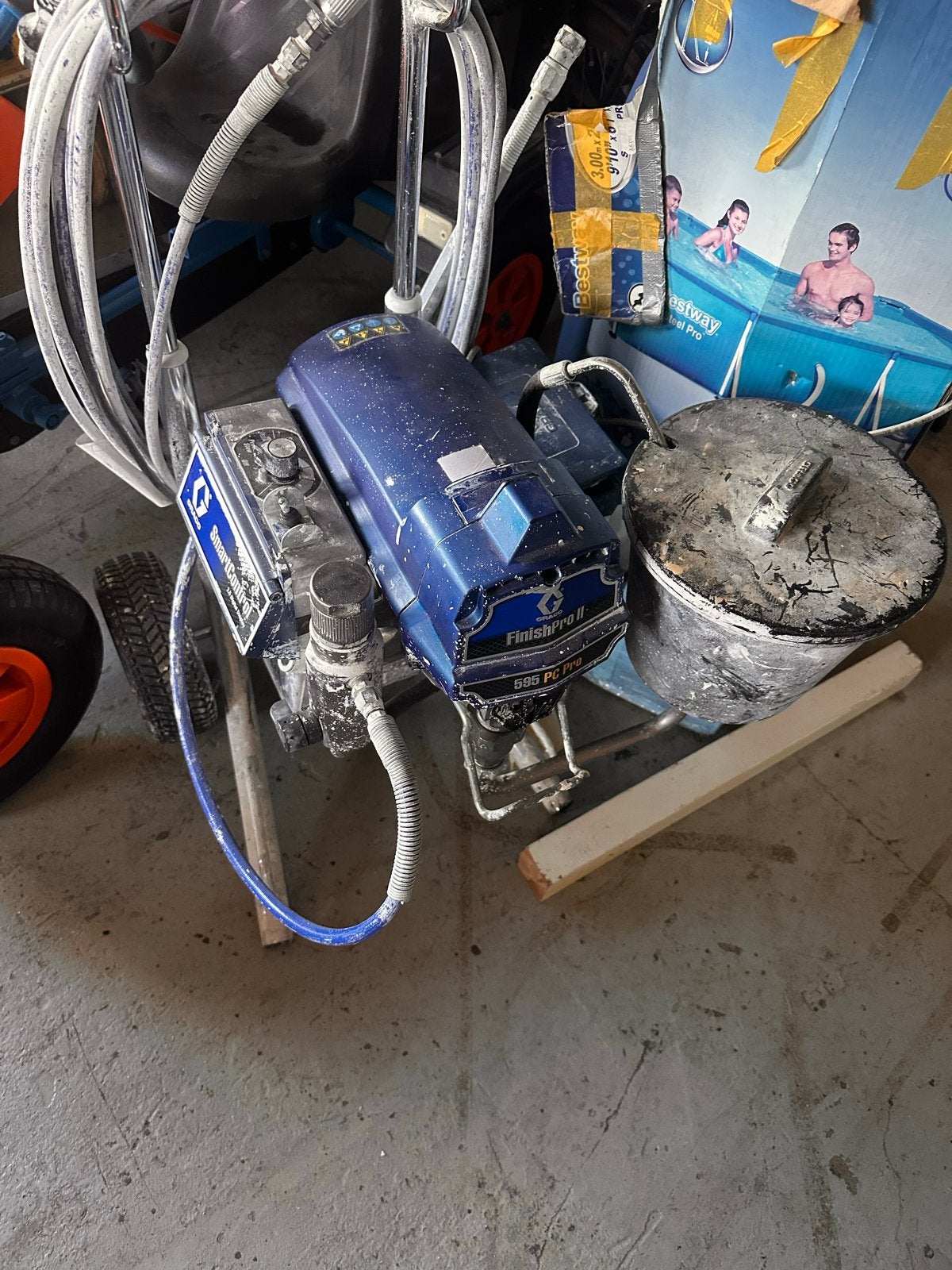 Graco FinishPro II 595 PC Pro Verfspuitmachine, Ophalen of Verzenden, Gebruikt, Verfspuit of Verfpomp