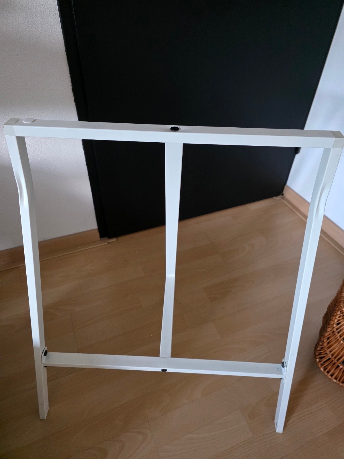 Witte schragen voor bureau of tafel - 70cm hoog, Ophalen, Gebruikt