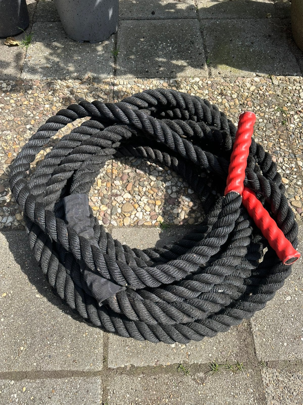 Battle rope bootcamp 14,5mtr 3cm dik, Sport en Fitness, Fitnessmaterialen, Ophalen of Verzenden, Gebruikt, Battle rope