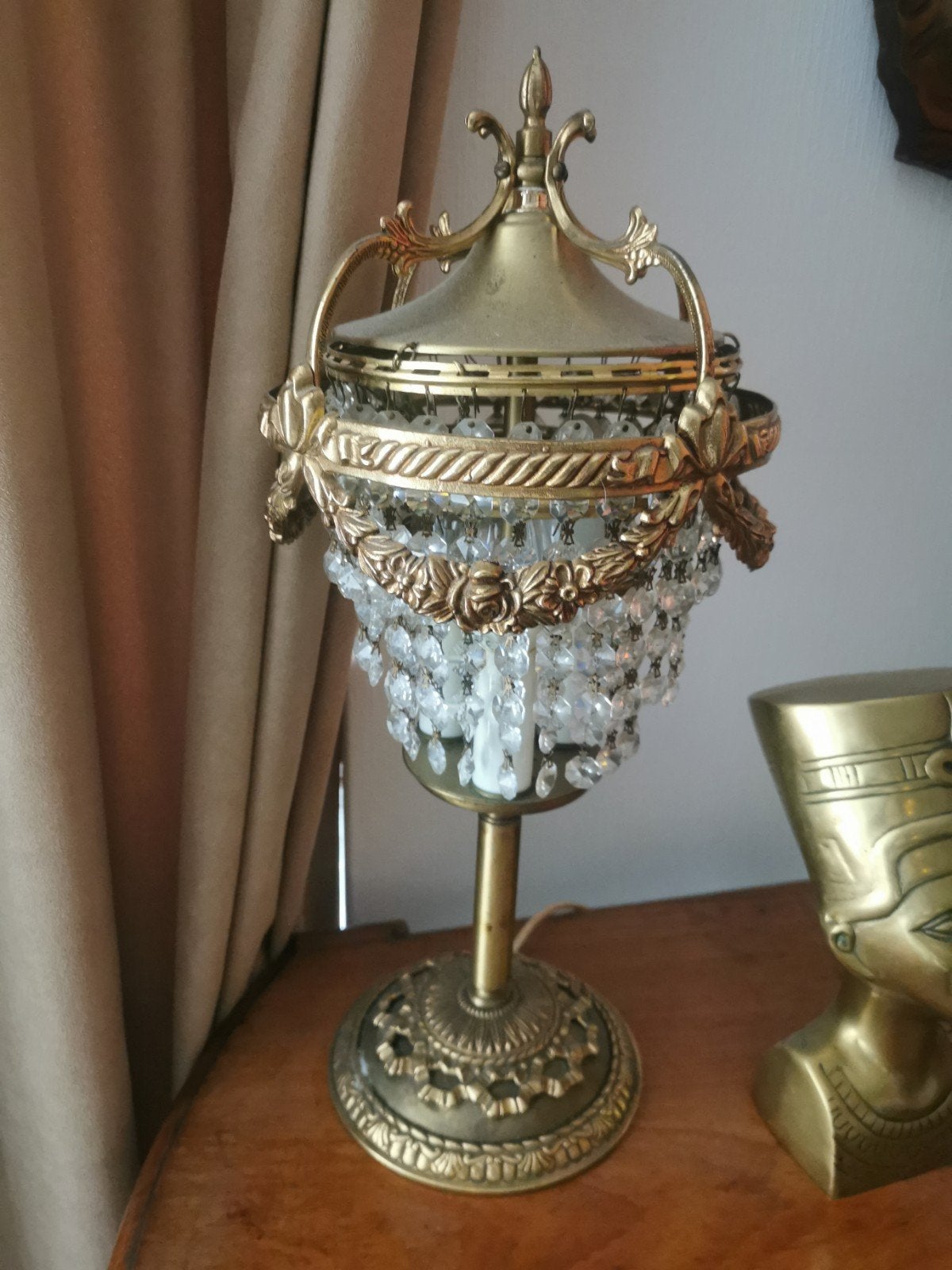 Antiek schemerlampje, Antiek en Kunst, Ophalen of Verzenden