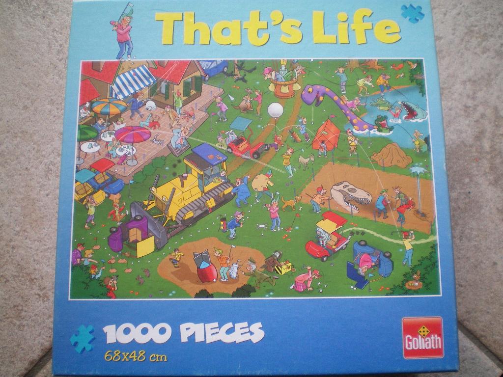 That's Life Puzzel 1000 stukjes. Golf., Ophalen of Verzenden, 500 t/m 1500 stukjes, Zo goed als nieuw, Legpuzzel