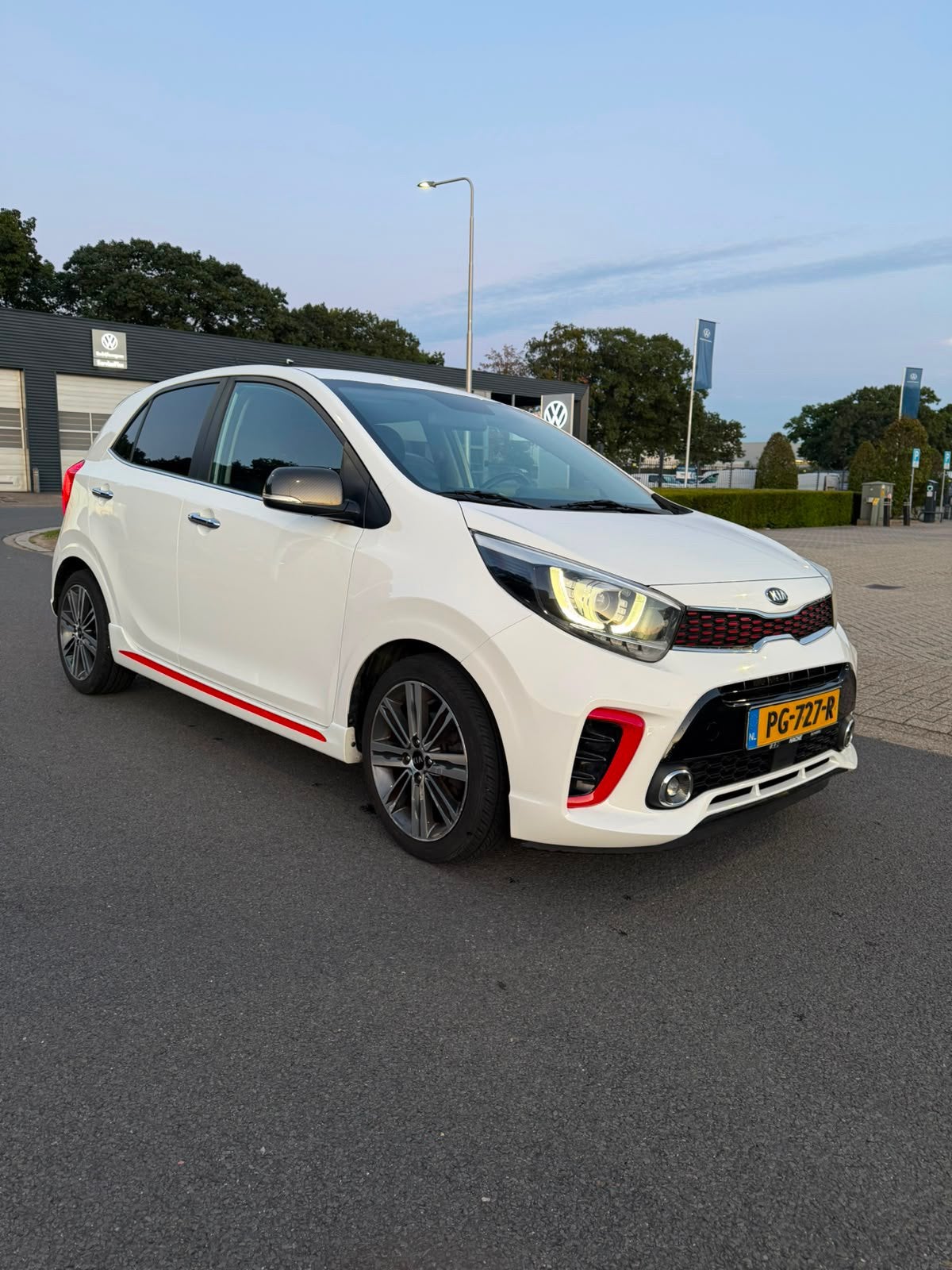 Kia Picanto 1.2 Cvvt 84pk 5-zits 2017 Wit GT Line, Voorwielaandrijving, 4 cilinders, Wit, Origineel Nederlands