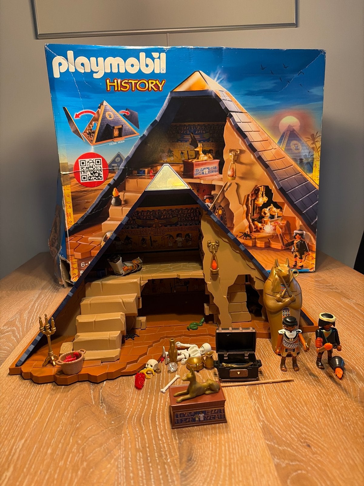 Playmobil History 5386 Egyptische Piramide compleet, Gebouw, Complete set, Zo goed als nieuw, Historisch
