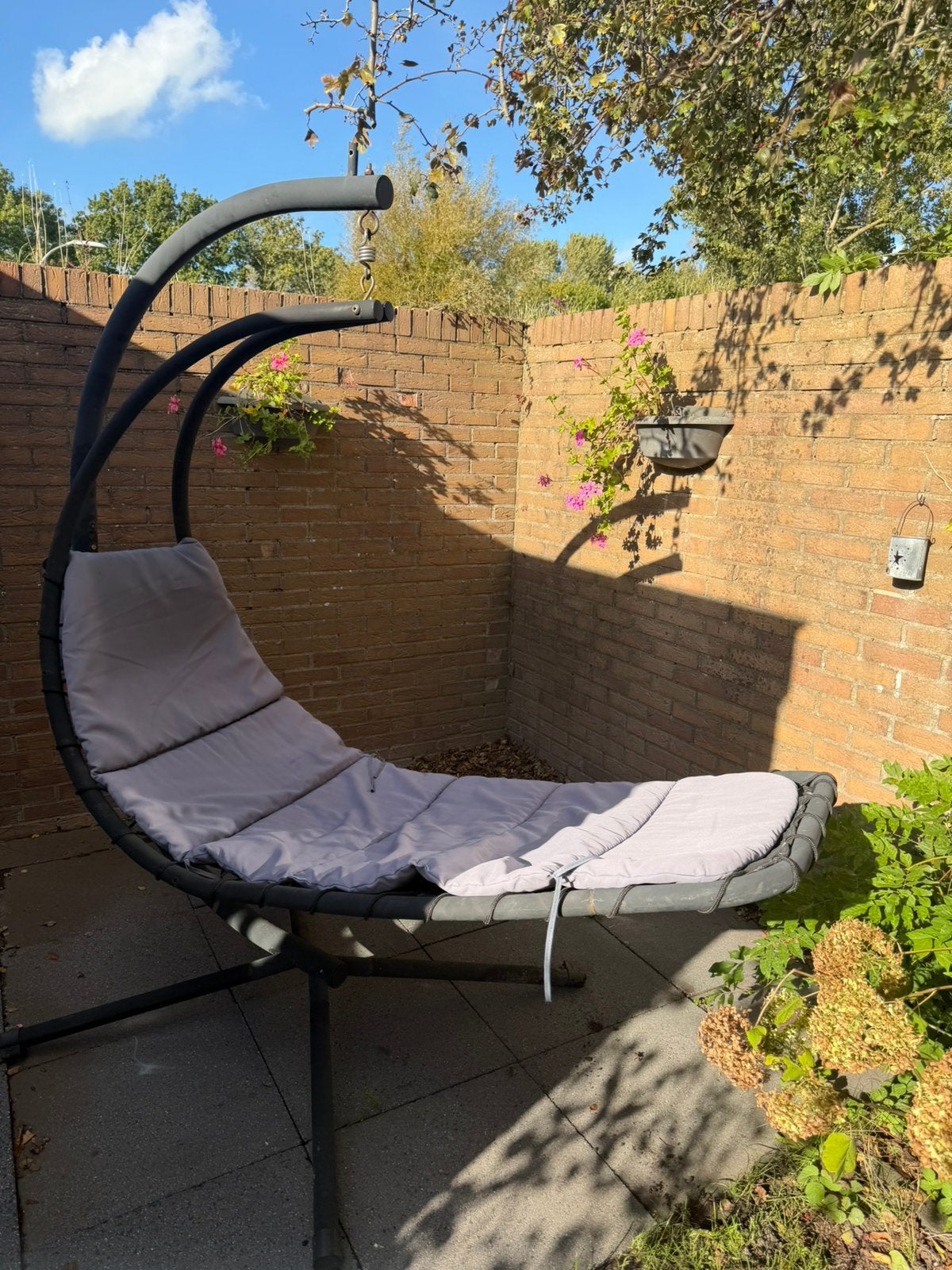 Hangstoel tuin, Ophalen, Gebruikt, Met standaard, Eenpersoons