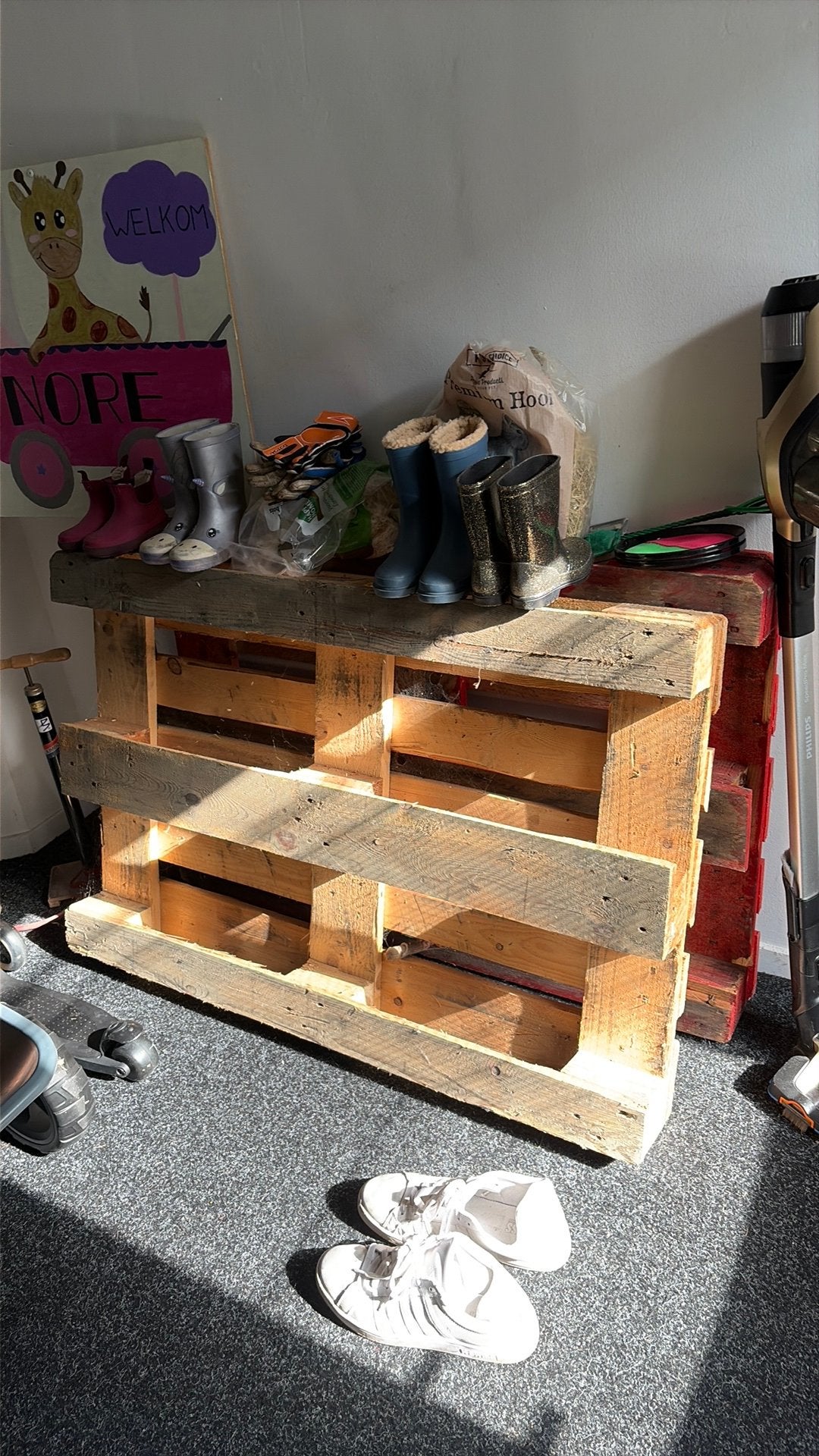 2 pallets, Ophalen, Zo goed als nieuw