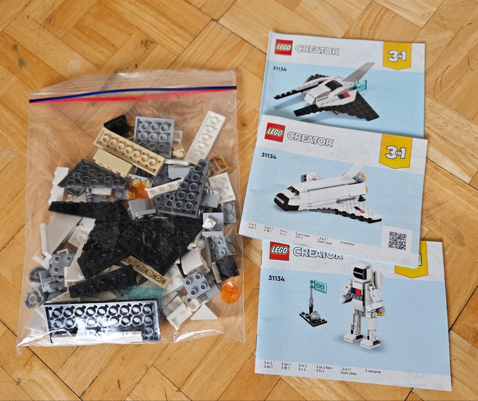 Lego Creator 3in1 Ruimteschip 31134, Ophalen, Lego, Zo goed als nieuw, Inclusief instructies