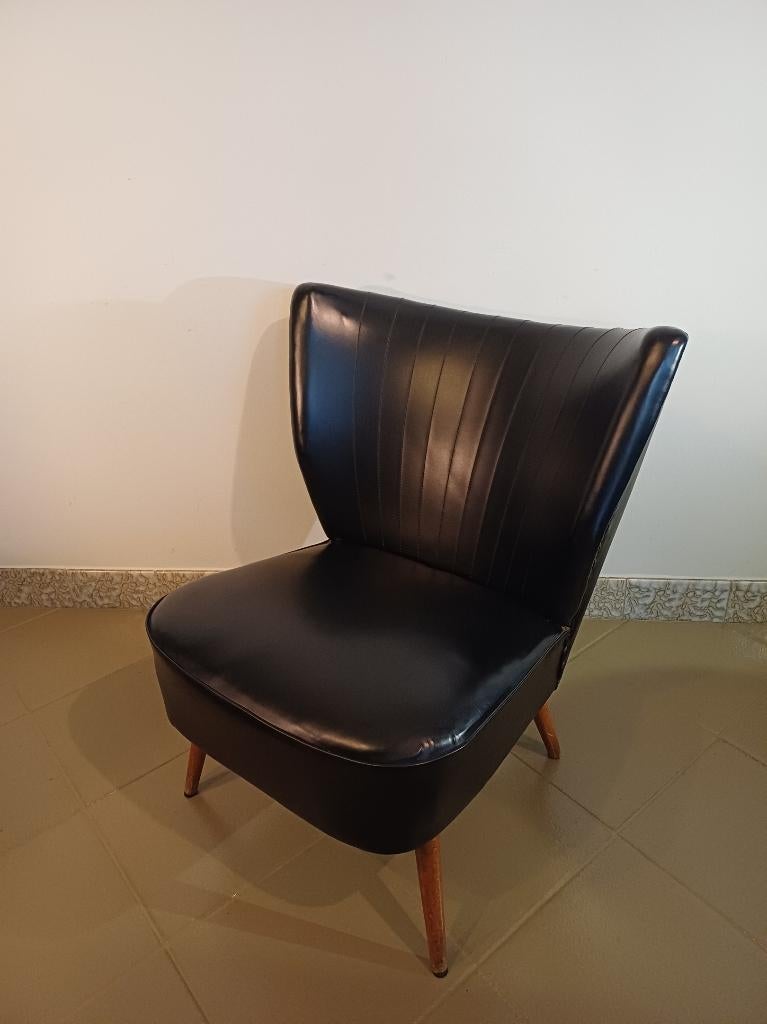 Vintage cocktailstoel clubfauteuil jaren 50 / 60, Huis en Inrichting, Fauteuils, Gebruikt, 50 tot 75 cm, Minder dan 75 cm, Ophalen