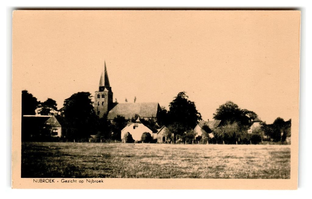Nijbroek, (bij Vaassen) Gezicht op Nijbroek, Verzenden, 1920 tot 1940, Ongelopen, Gelderland