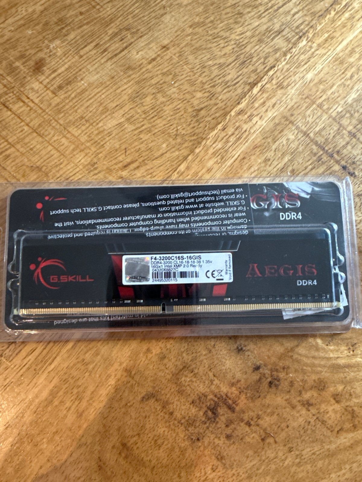 G.SKILL Aegis DDR4 16GB 3200MHz RAM Geheugenmodule, Computers en Software, RAM geheugen, Server, DDR4, Nieuw, Ophalen of Verzenden