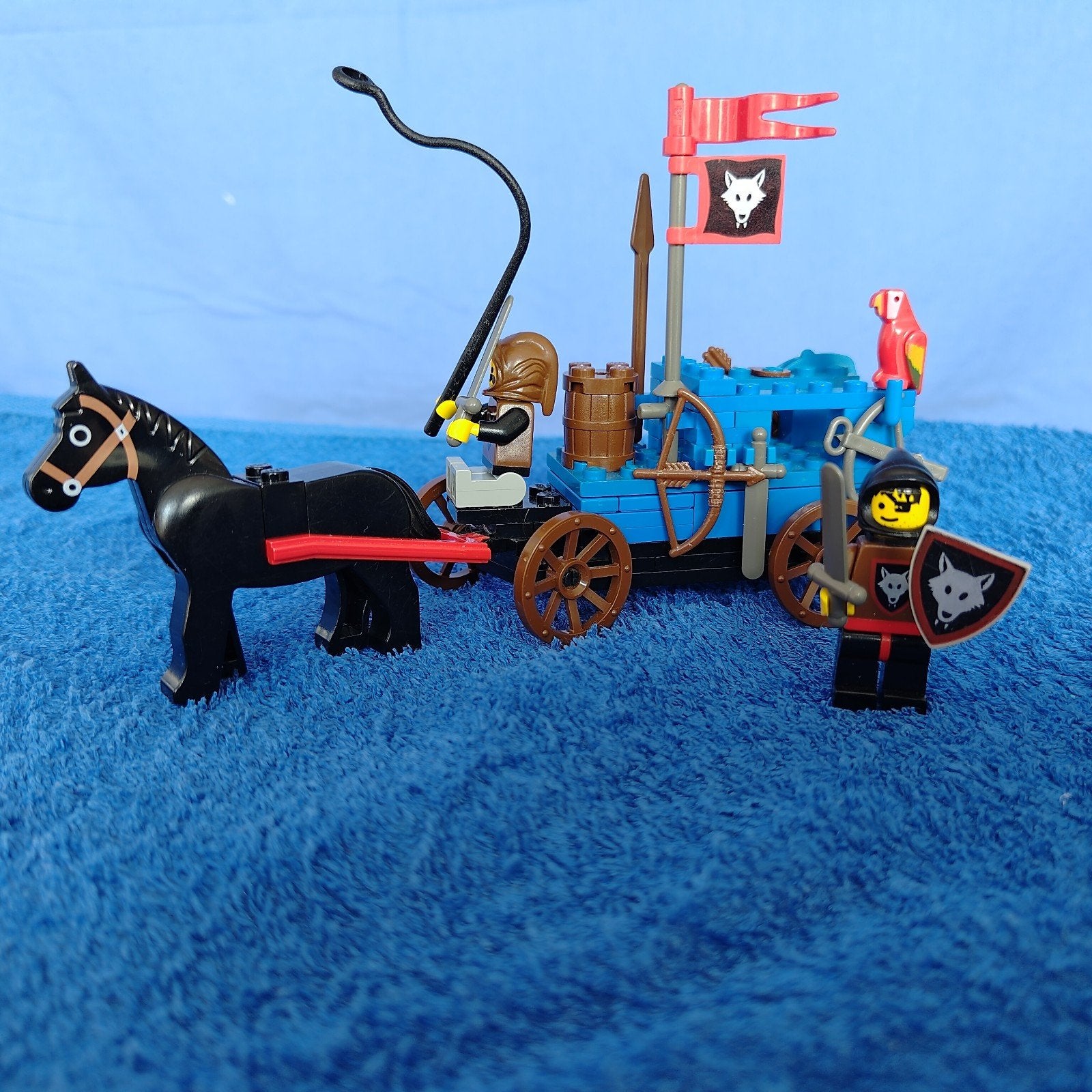 Vintage Lego Wolven Ridders 6038 - Schattransport, Kinderen en Baby's, Ophalen of Verzenden, Gebruikt