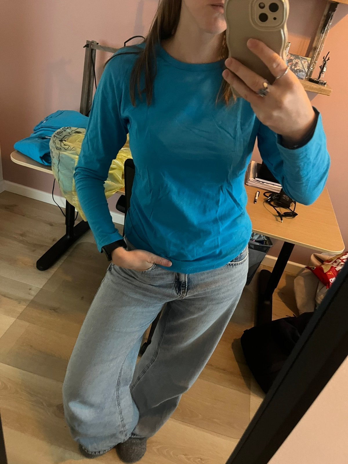 Blauwe longsleeves in diverse maten, Ophalen of Verzenden, Zo goed als nieuw
