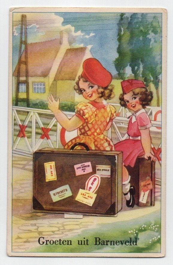 Leporello van Barneveld 1955, Verzamelen, Ansichtkaarten | Nederland, Ophalen, 1940 tot 1960, Gelopen, Gelderland