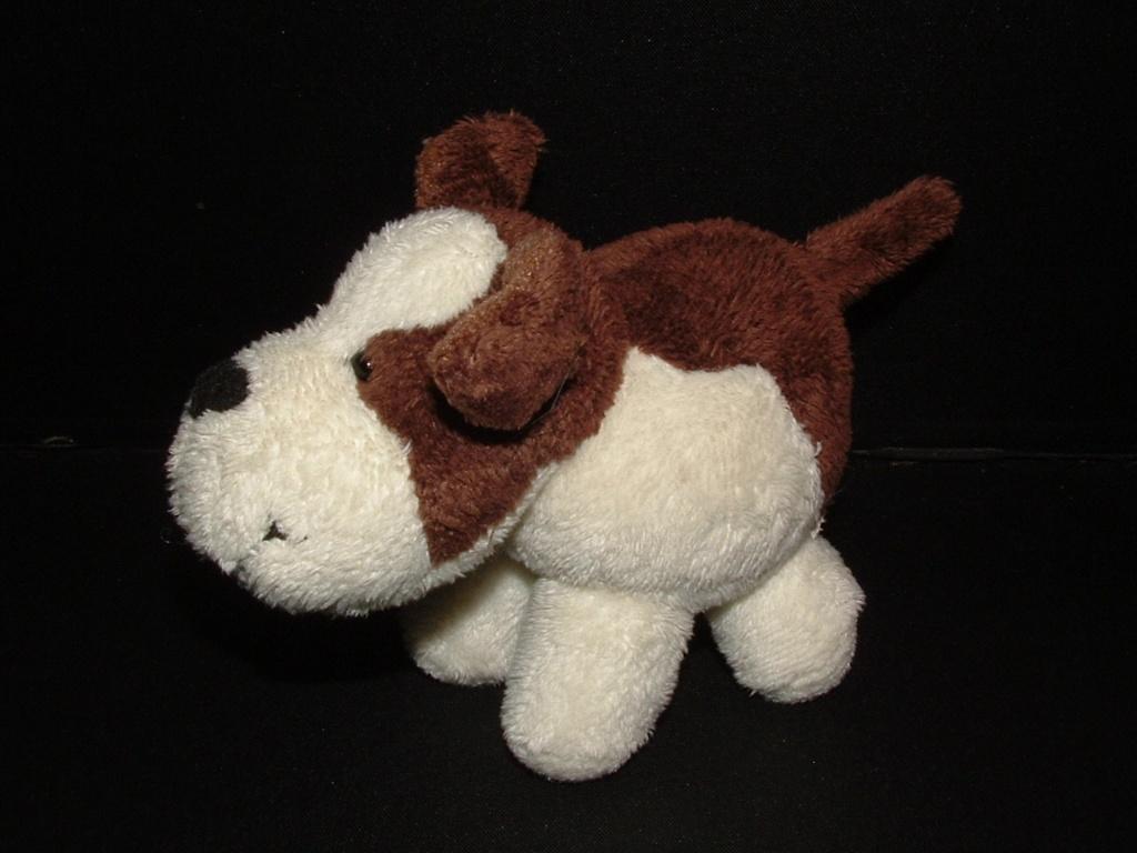 MOOIE HOND VELOURS WIT/DONKERBRUIN MET VELOURS, Verzenden, Nieuw, Overige typen