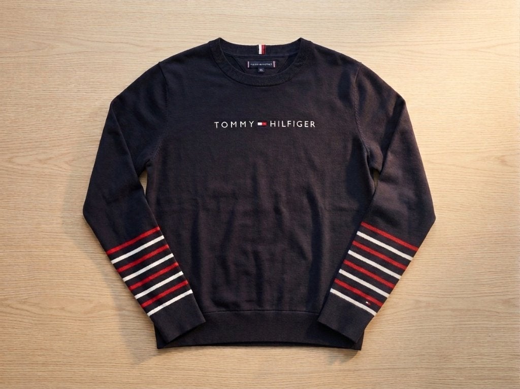 Tommy Hilfiger Donkerblauwe Trui / Sweater – Maat XL, Kleding | Dames, Truien en Vesten, Blauw, Maat 46/48 (XL) of groter, Ophalen of Verzenden