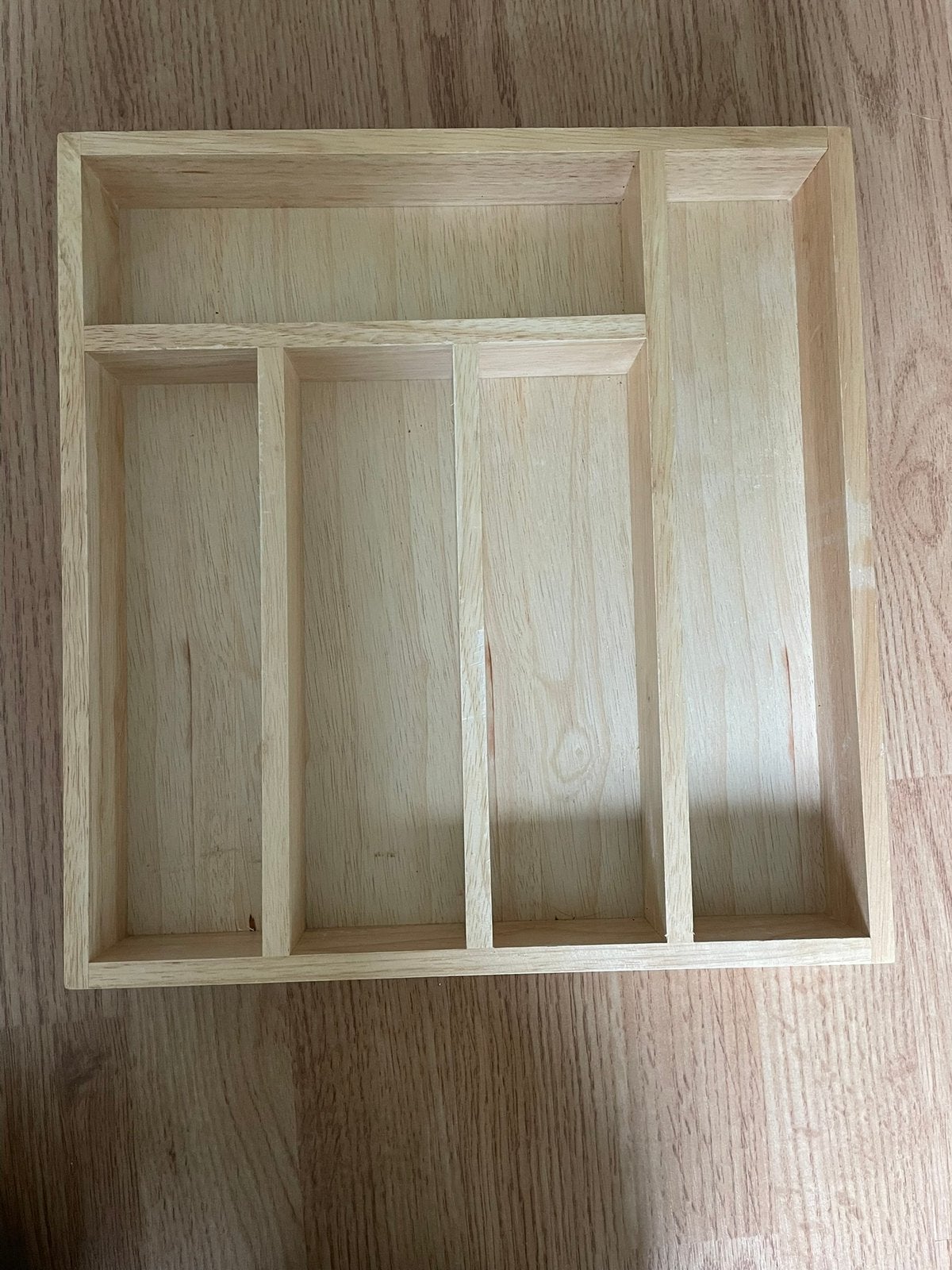 Houten bestekbak, Beige, Overige typen, Hout, Nieuw
