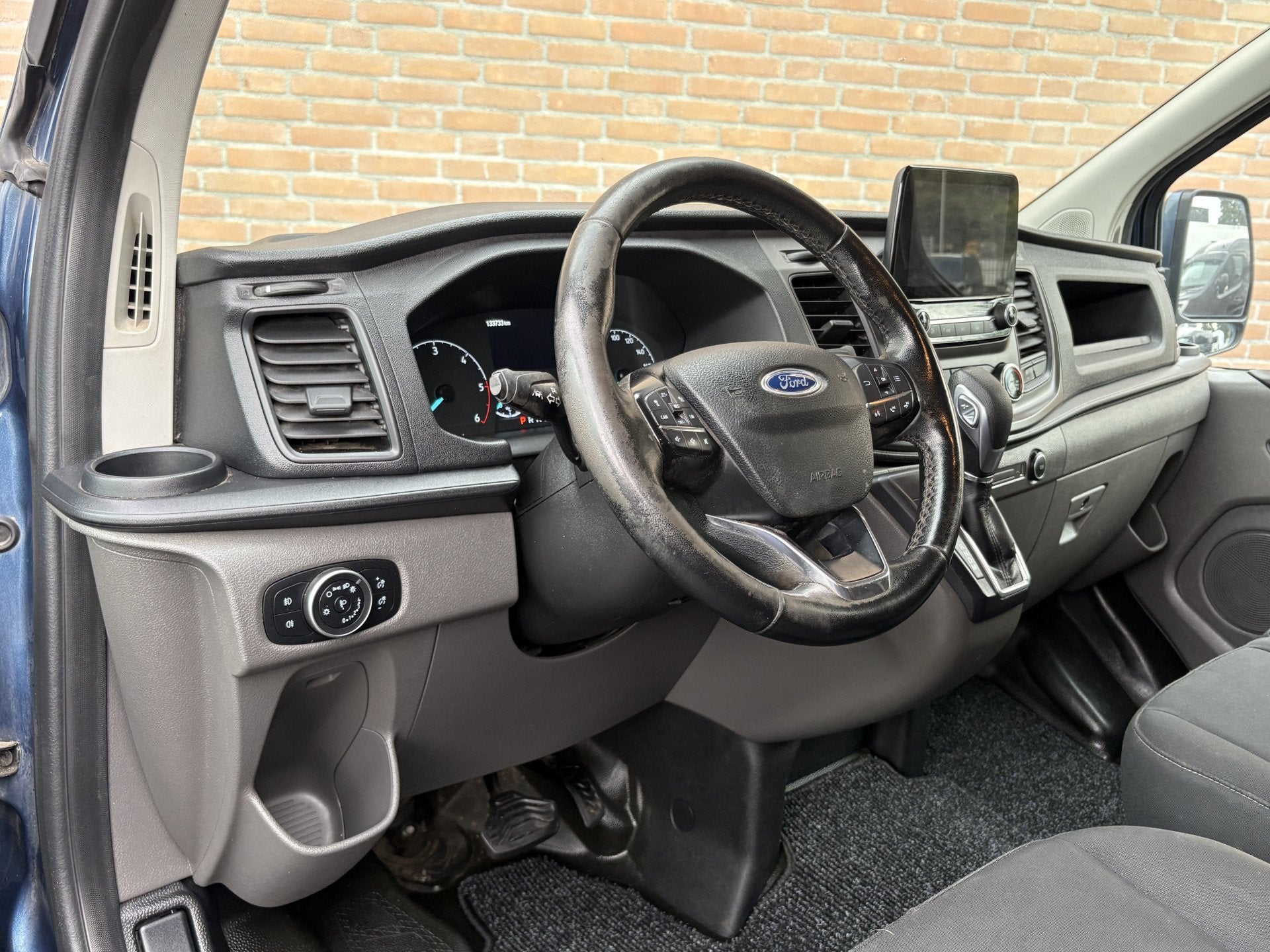 Ford Transit Custom 2.0TDCI 170PK Lang Automaat / 2x Schuifd, Auto's, 4 cilinders, Met garantie (alle), Blauw, Leder