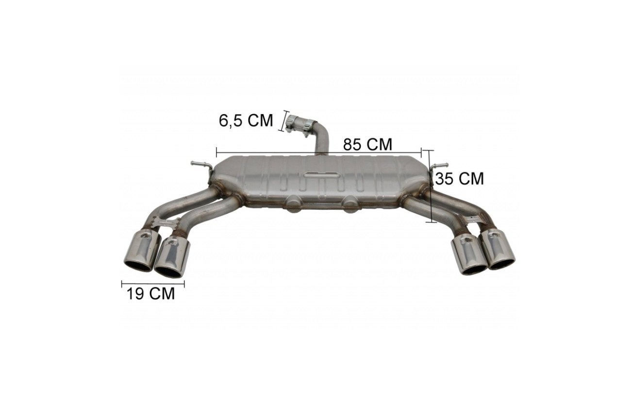 Sportuitlaat voor Audi A3 S3 8V Sedan/Sportback (2013-2020), Auto-onderdelen, Uitlaatsystemen, Ophalen of Verzenden, Nieuw, Audi