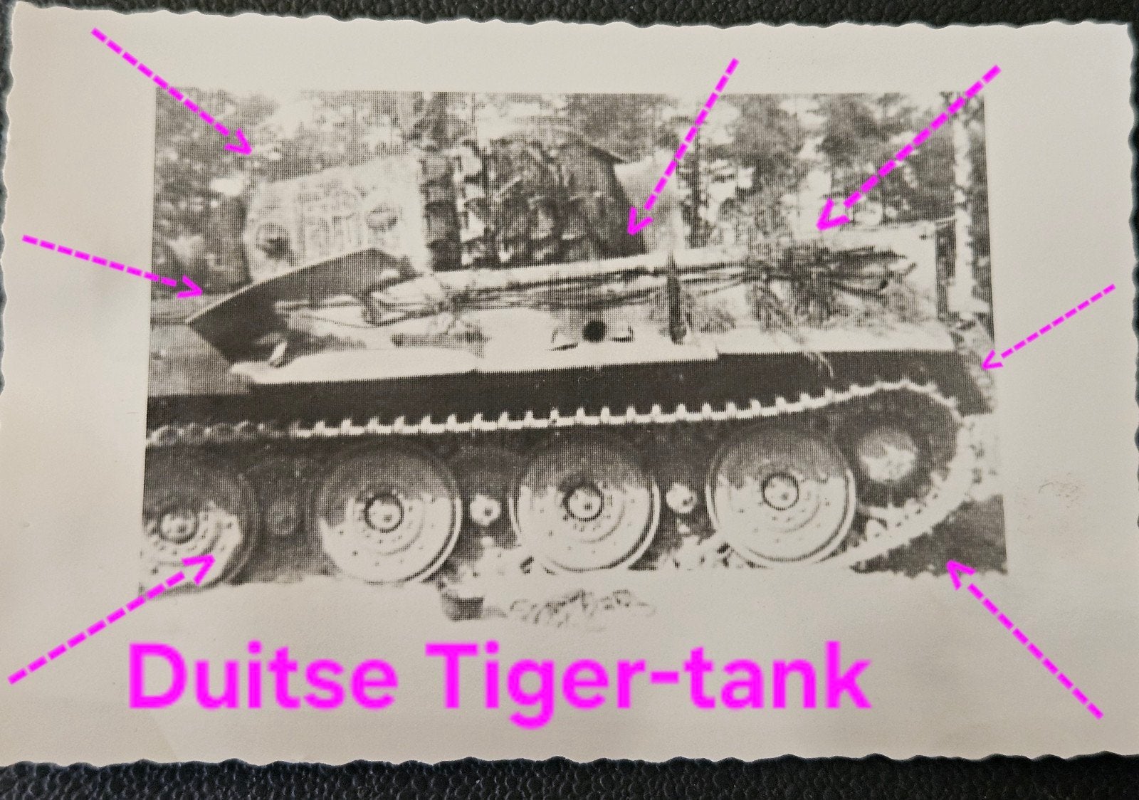 1x foto wo2 duitse tiger tank aan het front, Ophalen of Verzenden, Duitsland, Foto of Poster