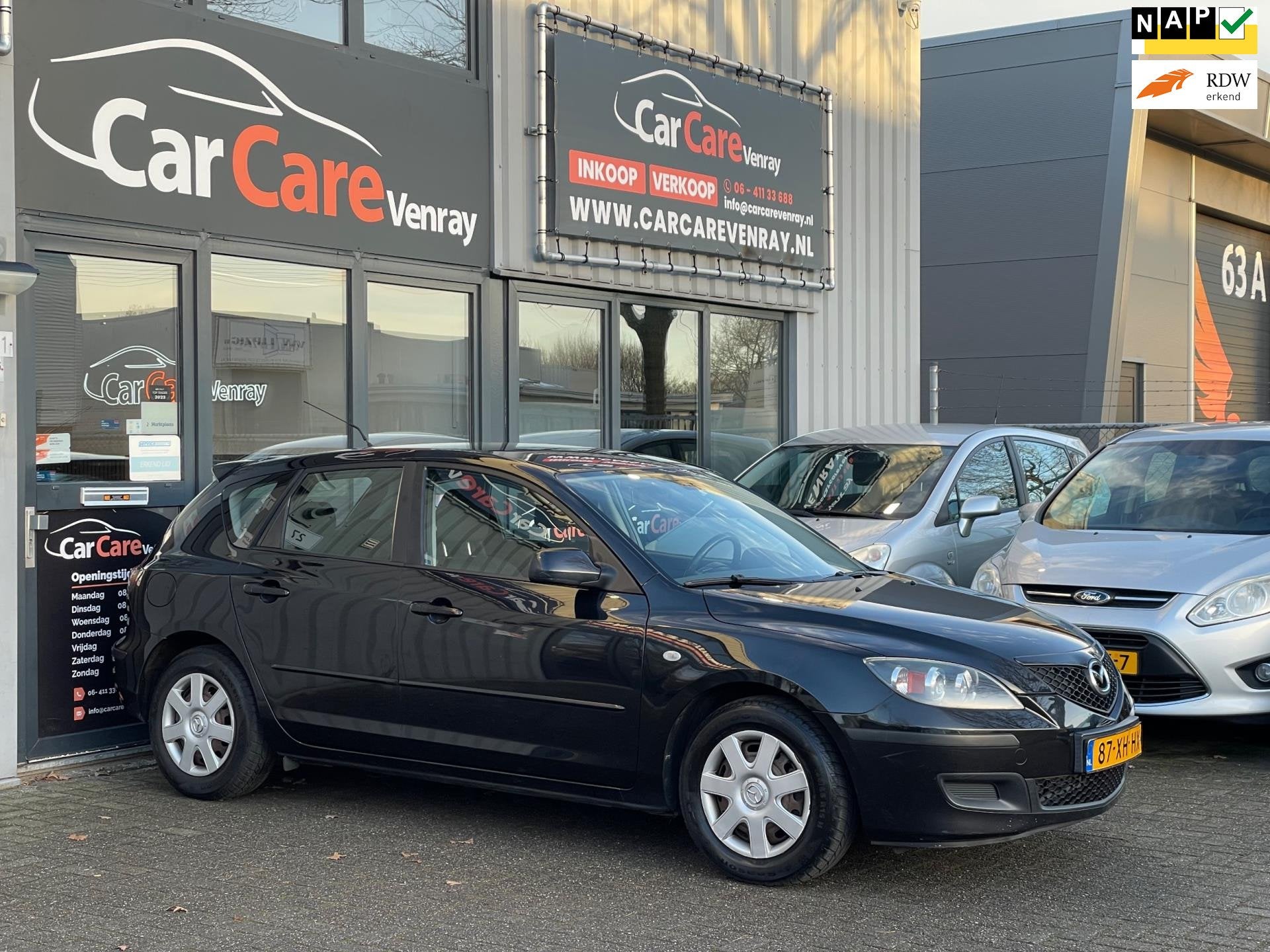 Mazda 3 1.6 S-VT Touring|AUTOMAAT|APK10-2026|AIRCO|NAP|, Auto's, Mazda, Stof, Gebruikt, Zwart, 4 cilinders